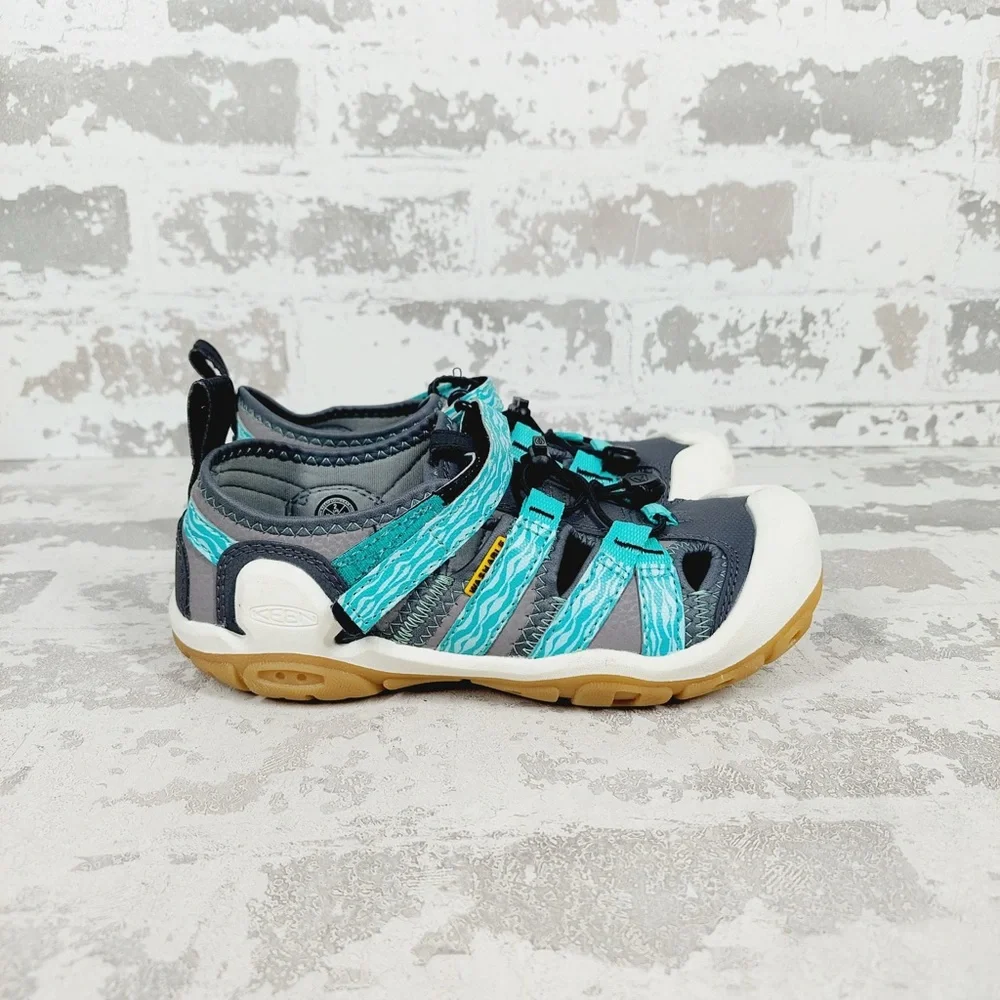 KEEN Kids' Blue Gray Sandal - Secure Water-Ready Shoe